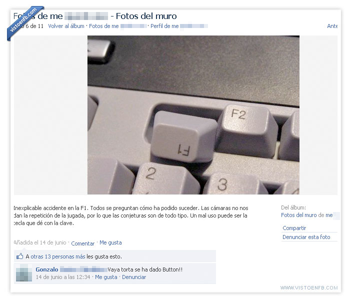 teclado,F1,chiste malo,accidente