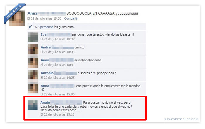 traición,rabiosa,pendón,espuma por la boca