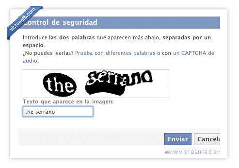 todo fue un sueño,validación,telecinco,resines,los serrano,captcha