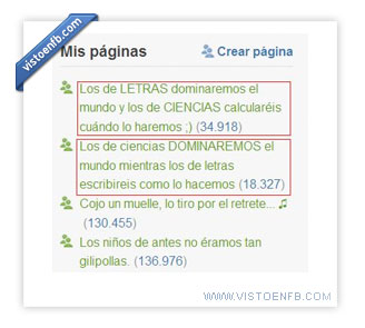 Letras,Incoherencias,Estudios,Ciencias