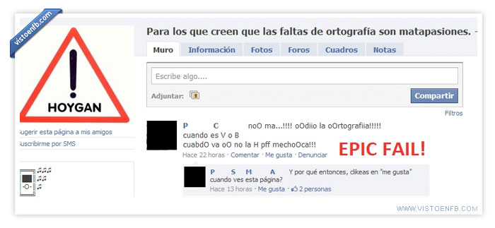 Ortografía,Fail