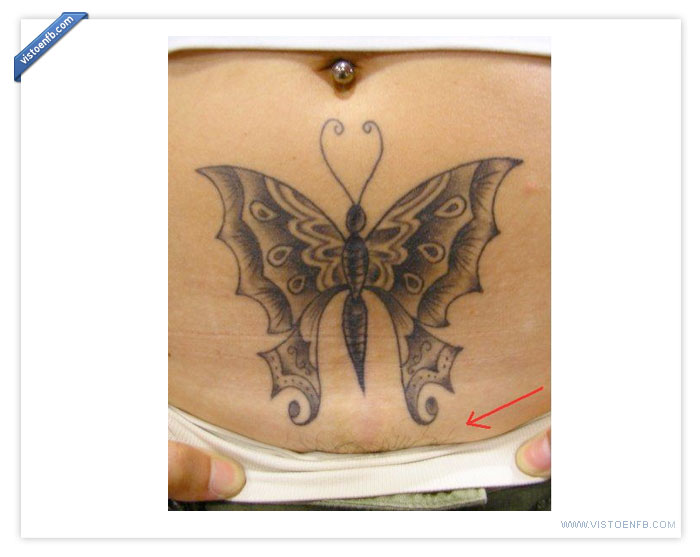 tatuaje,pelos,mariposa,higiene,depilación