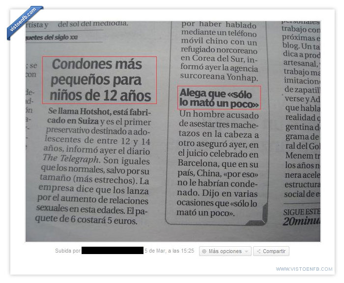 periódico,niños,condon,asesinato