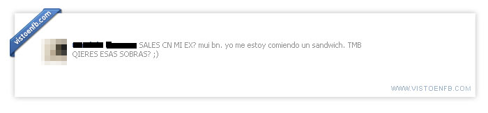 sobras,ex novio,comida