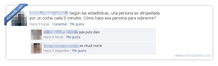 coche,chuck norris,atropello,sobrevivir
