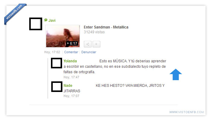 zasca,owned,ortografía,musica,fail,cani