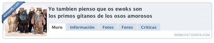 famila,osos amorosos,ewoks