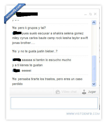 trastos,musica,ligar,gusto dudoso,bieber