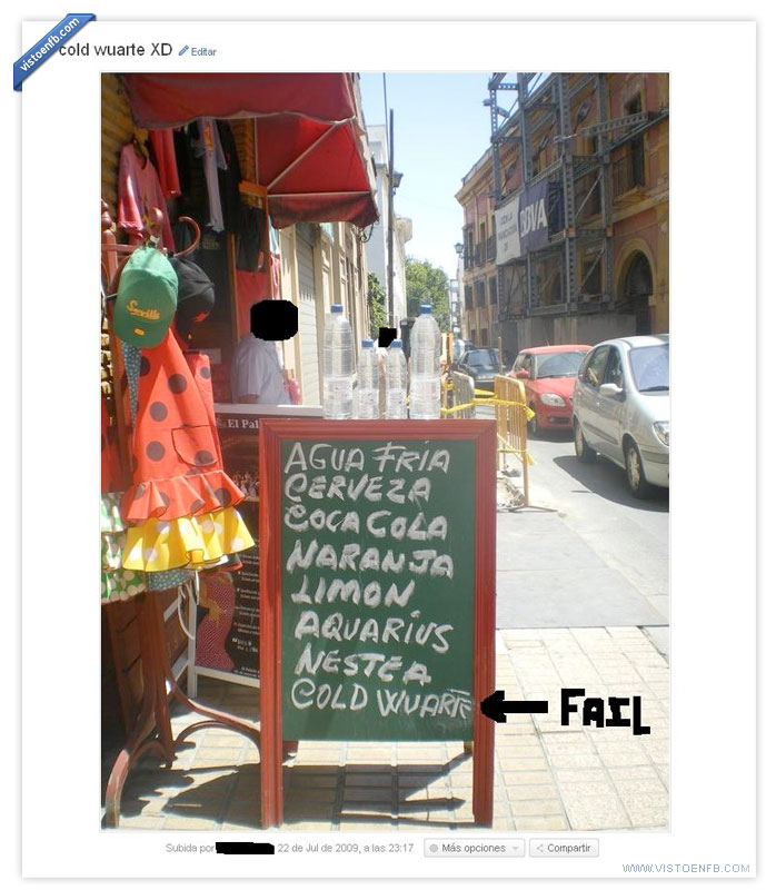 ingles,fria,cold wuarte,andaluz,agua