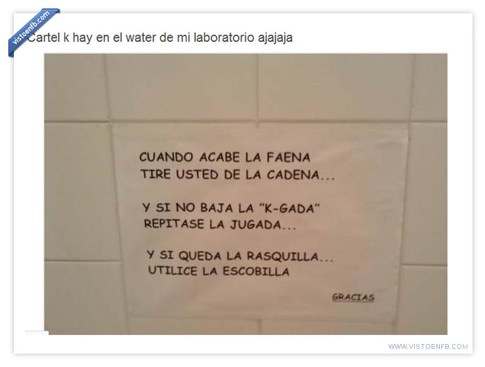 wc,laboratorio,carteles