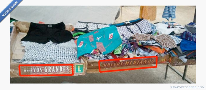 calzoncillos,huevos,cajas