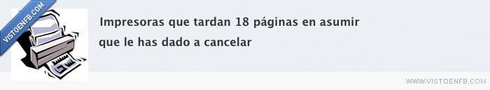 impresoras,cancelar