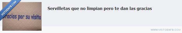 Servilletas,Impermeables,Gracias