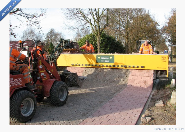 pone calles,máquina