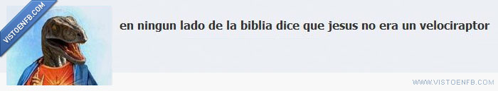 Velociraptor,Jesús,Grupos,Biblia