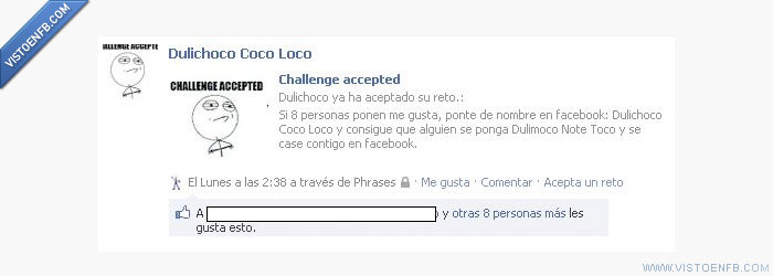 perfil,casado,callenge accepted
