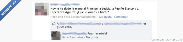 pepiño blanco,mano,leticia,esperanza aguirre,Cuestion de Higiene,principe
