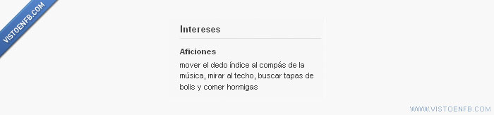 musica,hormigas,bolis,aficiones