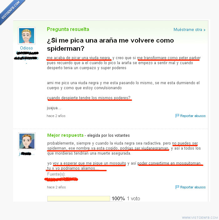 peter parker,yahoo,viudanegraman,spiderman,cateto,araña