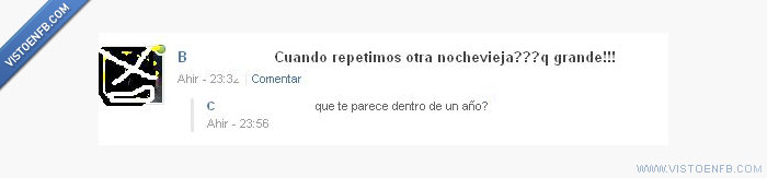 repetir,nochevieja,mensual,fiesta