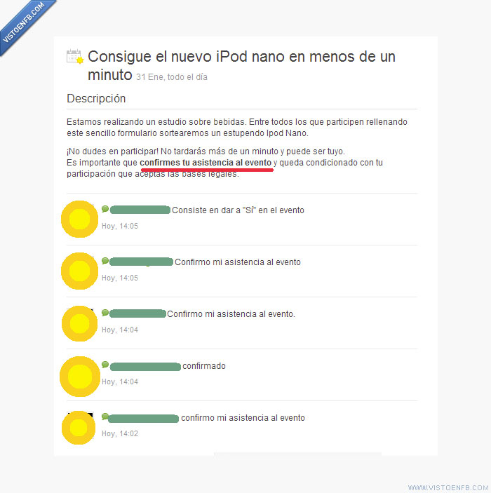 si,ipod,donde va uno van todos,confirmar,asistencia