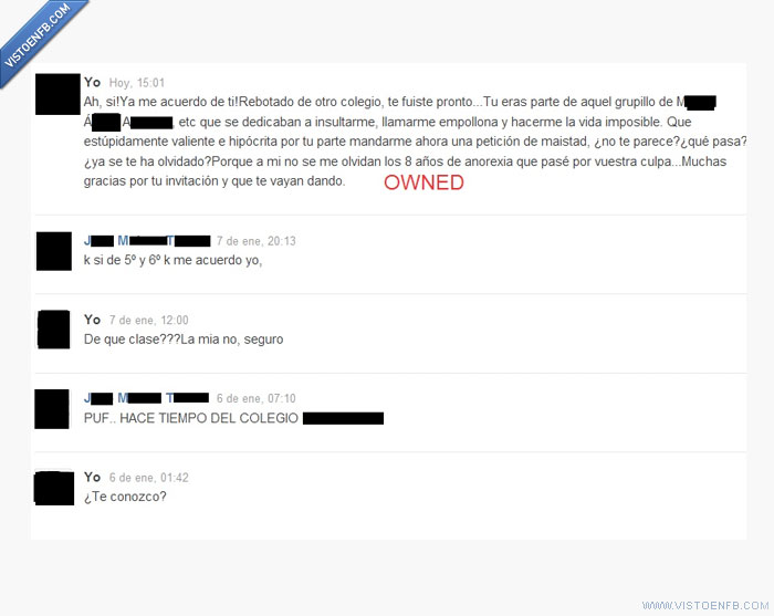 petición,owned,hipócrita,colegio,amistad