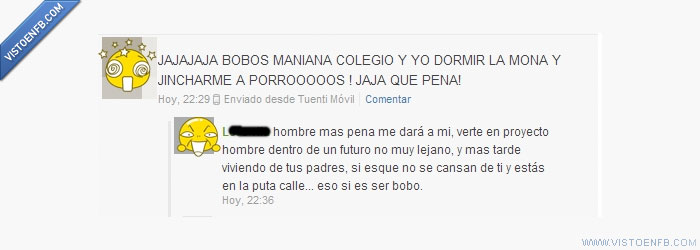 yonki,niñato,colgado,colegio,chulear,bobos