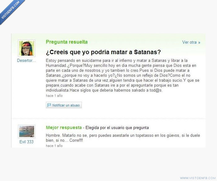 Satanás,Gilipoyas,Dios,yahoo respuestas