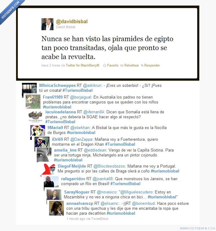 twitter,turismobisbal,pirámides,ignorancia,egipto,bisbal