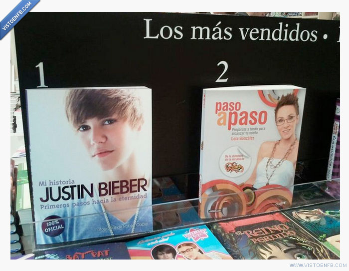 libros,vendidos,justin bieber,fama a bailar,cultura,wtf