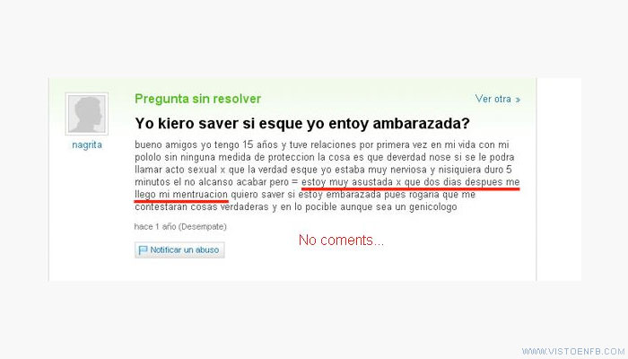 yahoo respuestas,regla,embarazada