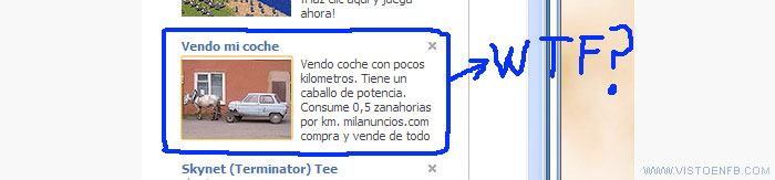 viejo,vender,facebook,coche,caballo,anuncio