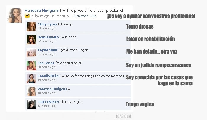 problemas,vanesa hudgens,justin bieber