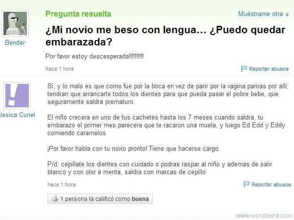 tonta,por la lengua,embarazada,burra,yahoo respuestas