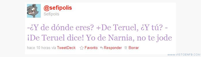 Twitter,Teruel,Narnia