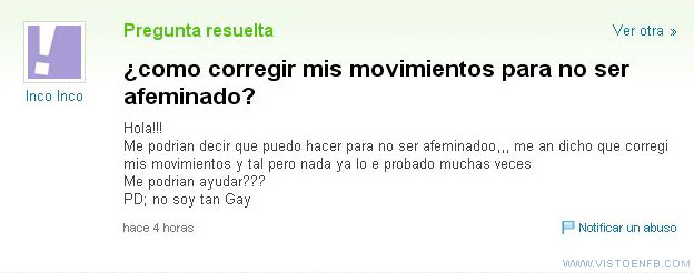 pregunta,afeminado,yahoo respuestas