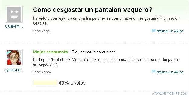 vaqueros,tejanos,película,brokeback mountain,yahoo respuestas