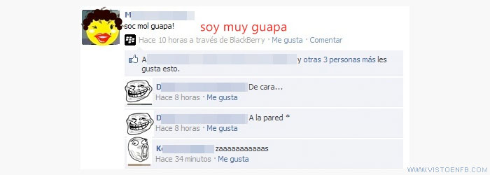 troll,pared,guapa,cara