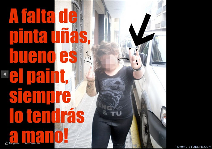 pinta-uñas,Paint,heavy metal