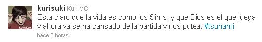 twitter,tsunami,terremoto,sims,dios