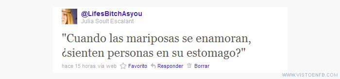 que siente las mariposas cuando se enamoran twitter