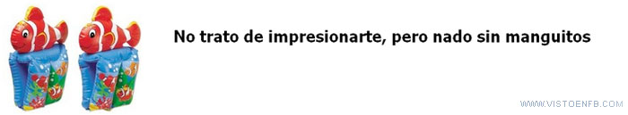 nadar,manguitos,agua