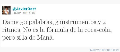 twitter,música,Maná,formula,cocacola,canciones