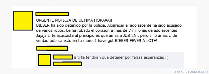 zasca,justin bieber,falsas esperanzas,facebook,bieber