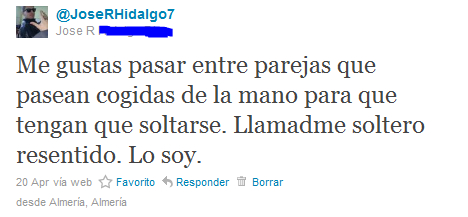 twitter,soltero,resentido,parejas