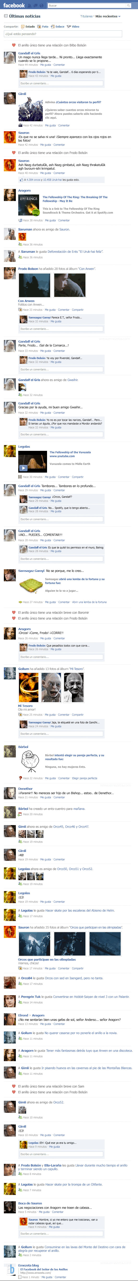 señor de los anillos,fake,facebook,emezeta.com