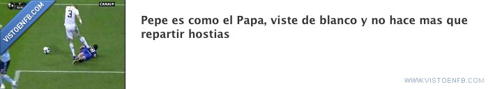 real madrid,pepe,papa,blanco