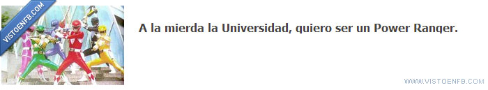 power rangers,universidad