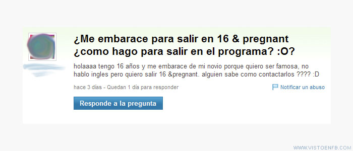 yahoo respuestas,estupida,embarazada,bebe