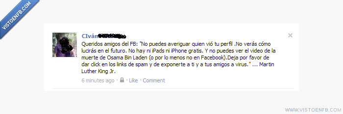 spam links,Martin luther king,consejos,amigo